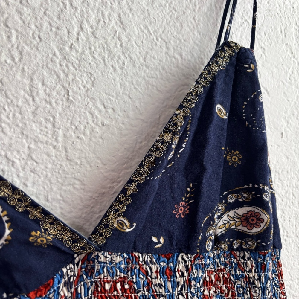 Navy Paisley Halter Maxi Dress - Women - Picture 4 of 11